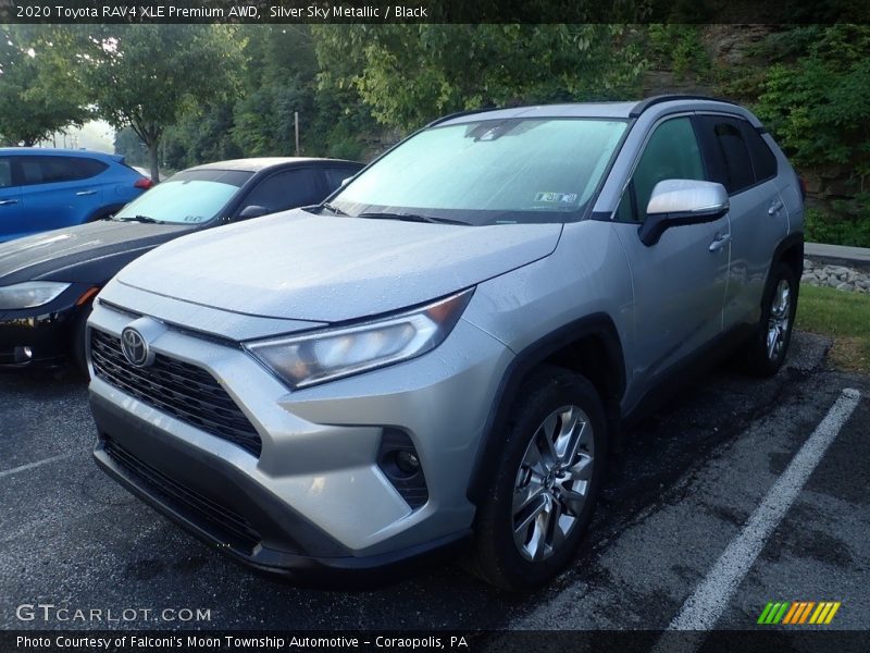 Silver Sky Metallic / Black 2020 Toyota RAV4 XLE Premium AWD