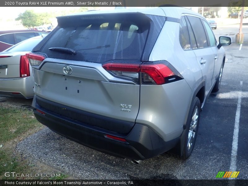 Silver Sky Metallic / Black 2020 Toyota RAV4 XLE Premium AWD