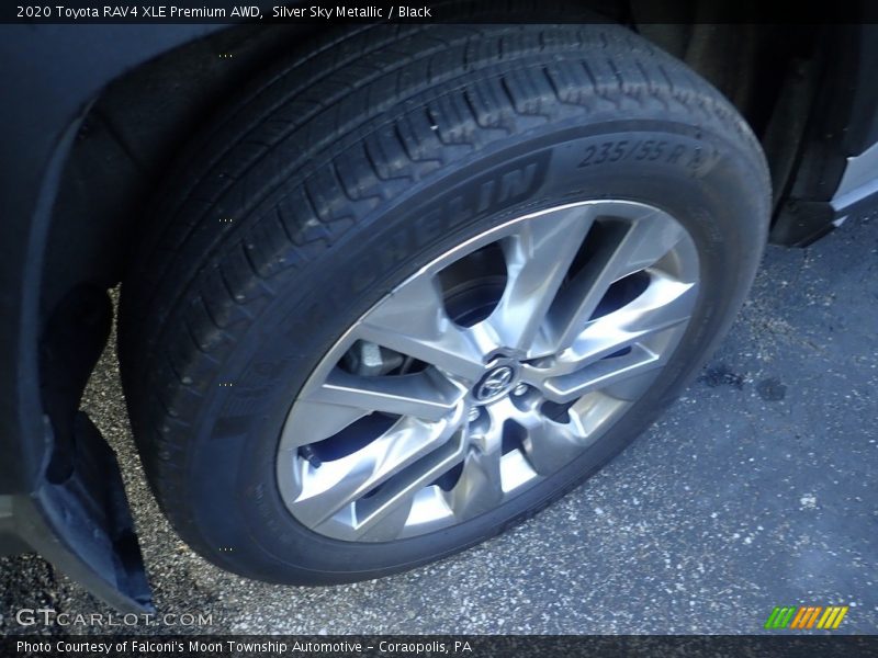 Silver Sky Metallic / Black 2020 Toyota RAV4 XLE Premium AWD