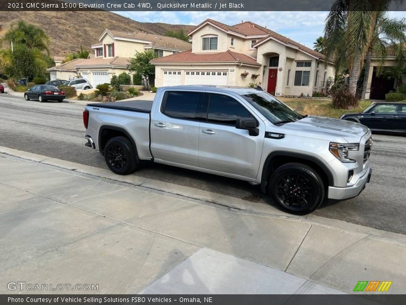 Quicksilver Metallic / Jet Black 2021 GMC Sierra 1500 Elevation Crew Cab 4WD
