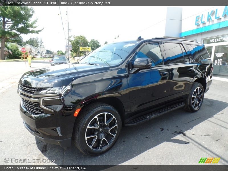 Black / Jet Black/­Victory Red 2022 Chevrolet Tahoe RST 4WD