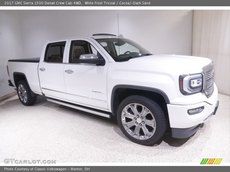 White Frost Tricoat / Cocoa/­Dark Sand 2017 GMC Sierra 1500 Denali Crew Cab 4WD