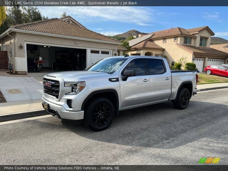 Quicksilver Metallic / Jet Black 2021 GMC Sierra 1500 Elevation Crew Cab 4WD