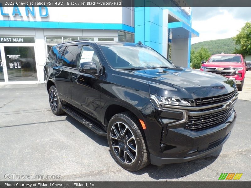 Black / Jet Black/­Victory Red 2022 Chevrolet Tahoe RST 4WD