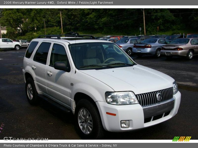 Oxford White / Pebble/Light Parchment 2006 Mercury Mariner Luxury 4WD