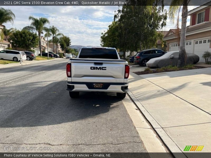 Quicksilver Metallic / Jet Black 2021 GMC Sierra 1500 Elevation Crew Cab 4WD