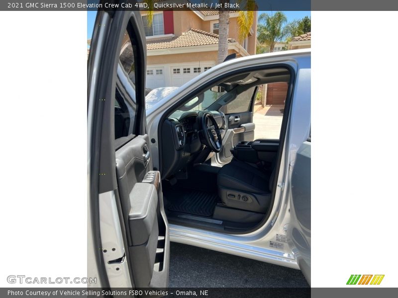 Quicksilver Metallic / Jet Black 2021 GMC Sierra 1500 Elevation Crew Cab 4WD