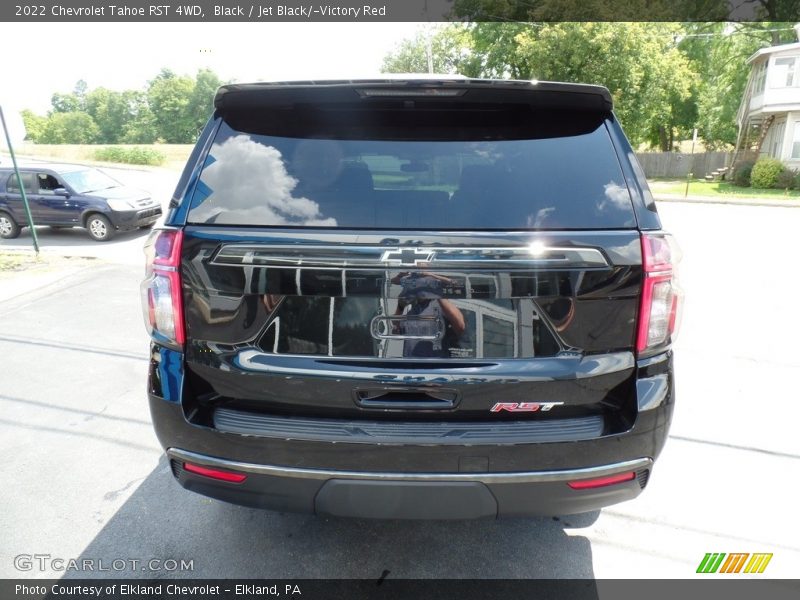 Black / Jet Black/­Victory Red 2022 Chevrolet Tahoe RST 4WD