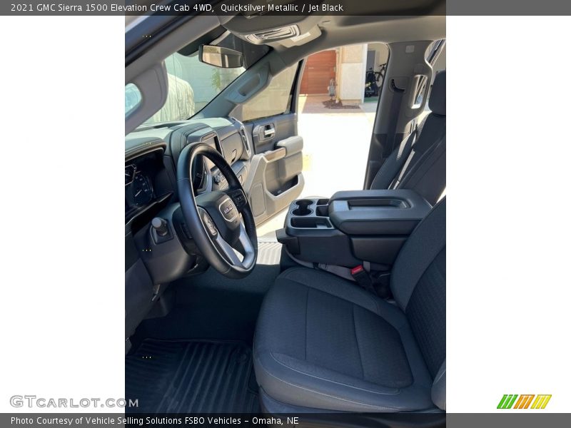Quicksilver Metallic / Jet Black 2021 GMC Sierra 1500 Elevation Crew Cab 4WD