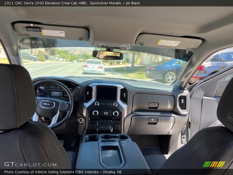 Quicksilver Metallic / Jet Black 2021 GMC Sierra 1500 Elevation Crew Cab 4WD