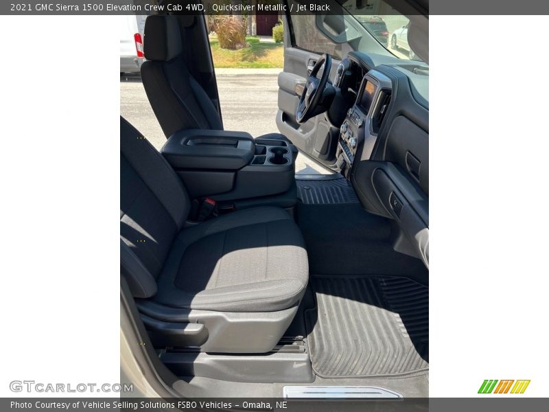 Quicksilver Metallic / Jet Black 2021 GMC Sierra 1500 Elevation Crew Cab 4WD