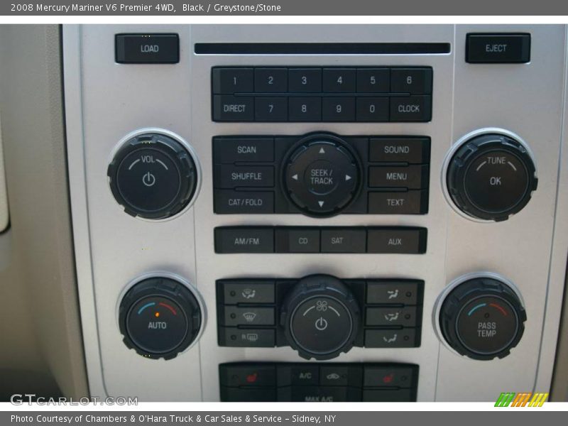Black / Greystone/Stone 2008 Mercury Mariner V6 Premier 4WD