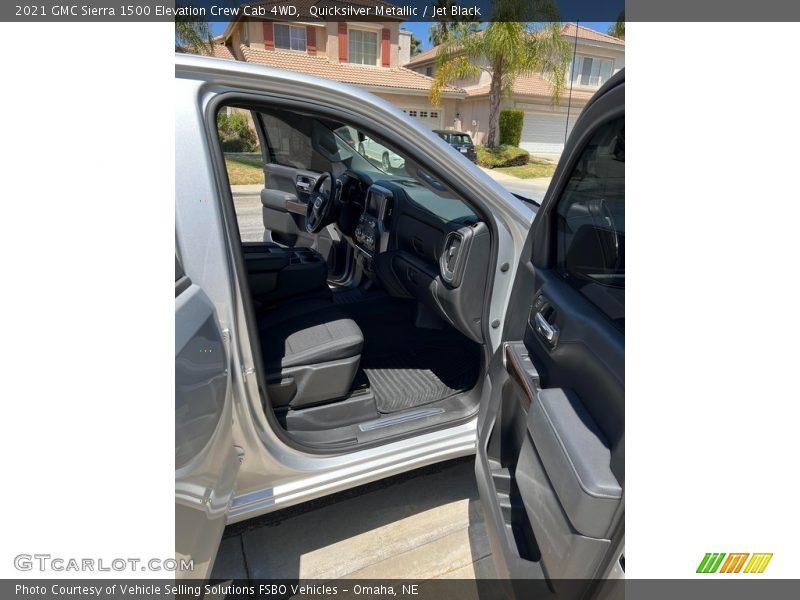 Quicksilver Metallic / Jet Black 2021 GMC Sierra 1500 Elevation Crew Cab 4WD