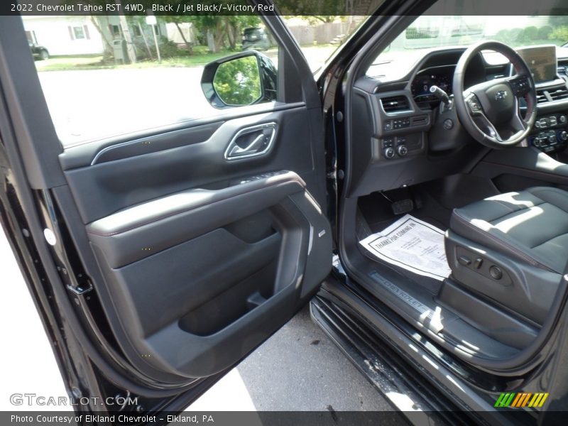 Black / Jet Black/­Victory Red 2022 Chevrolet Tahoe RST 4WD