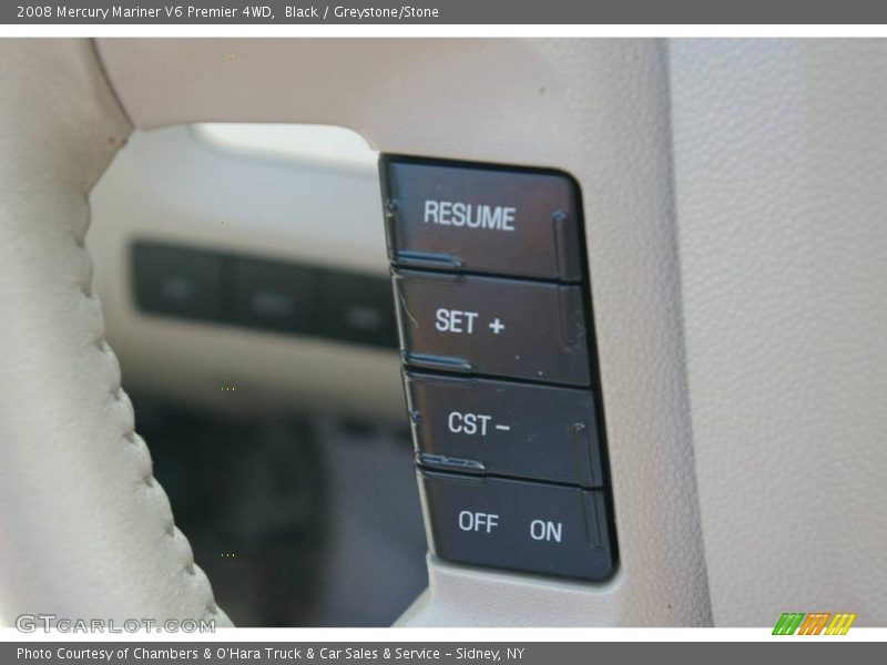 Black / Greystone/Stone 2008 Mercury Mariner V6 Premier 4WD