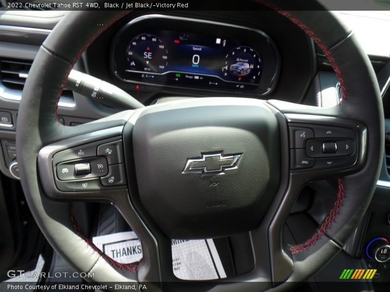 Black / Jet Black/­Victory Red 2022 Chevrolet Tahoe RST 4WD