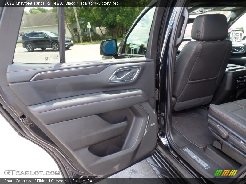 Black / Jet Black/­Victory Red 2022 Chevrolet Tahoe RST 4WD