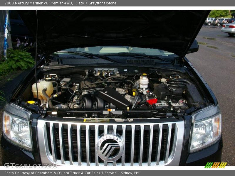 Black / Greystone/Stone 2008 Mercury Mariner V6 Premier 4WD