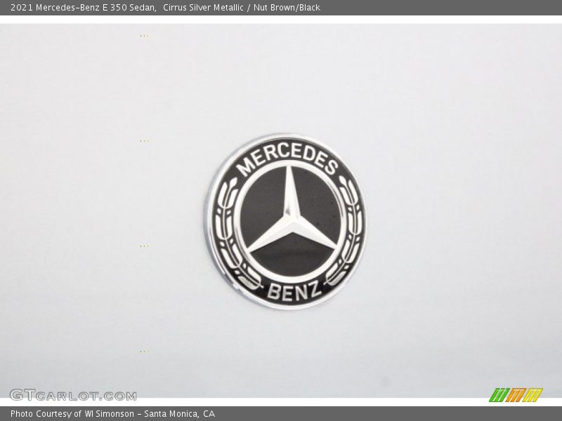 Cirrus Silver Metallic / Nut Brown/Black 2021 Mercedes-Benz E 350 Sedan