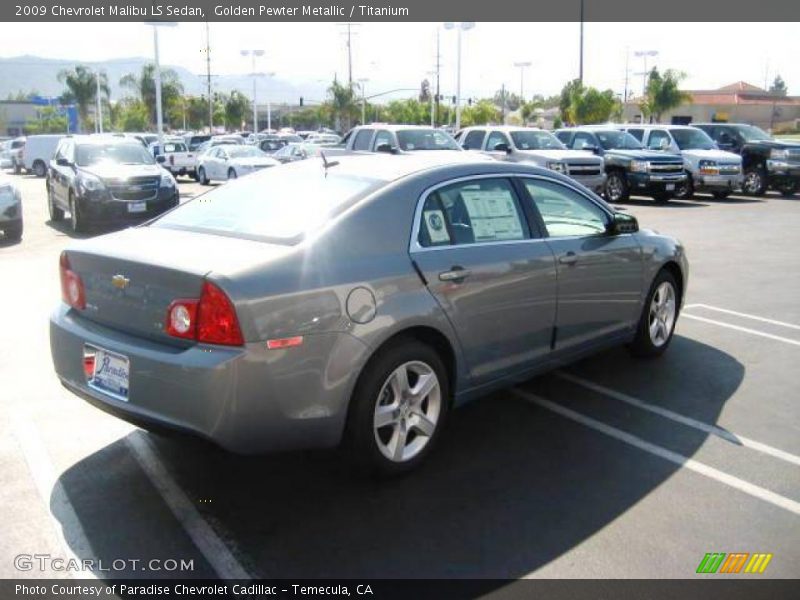 Golden Pewter Metallic / Titanium 2009 Chevrolet Malibu LS Sedan