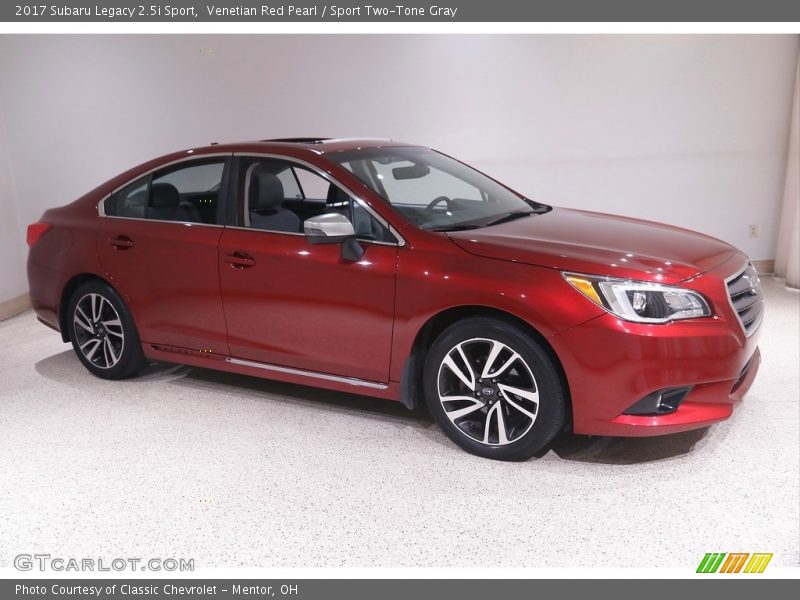 Venetian Red Pearl / Sport Two-Tone Gray 2017 Subaru Legacy 2.5i Sport