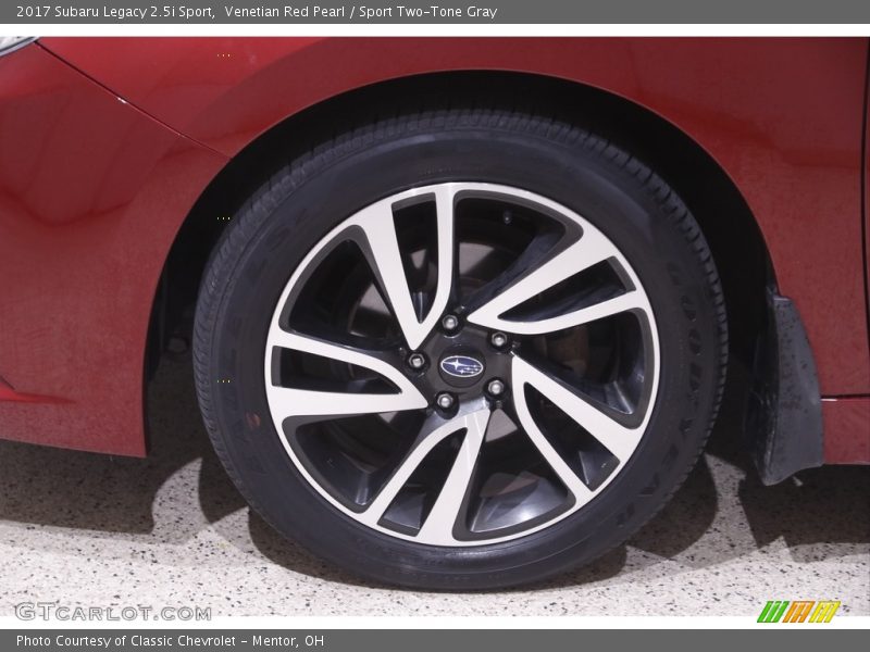 Venetian Red Pearl / Sport Two-Tone Gray 2017 Subaru Legacy 2.5i Sport