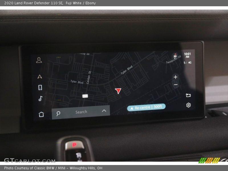 Navigation of 2020 Defender 110 SE