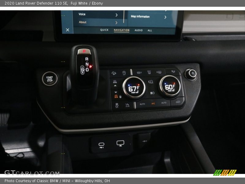 Controls of 2020 Defender 110 SE