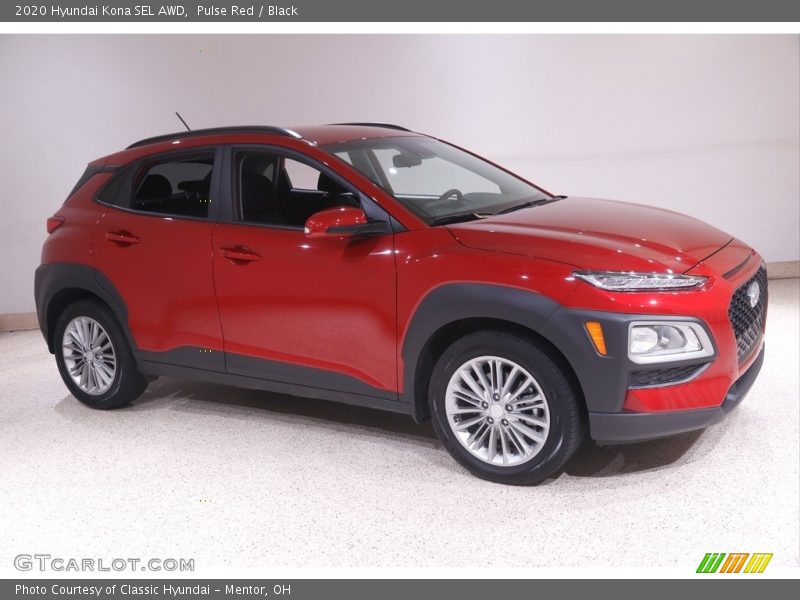 Pulse Red / Black 2020 Hyundai Kona SEL AWD