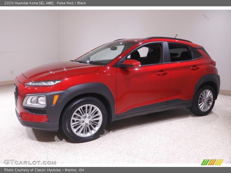 Pulse Red / Black 2020 Hyundai Kona SEL AWD