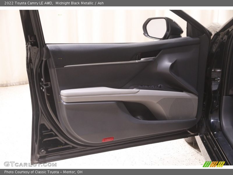 Midnight Black Metallic / Ash 2022 Toyota Camry LE AWD