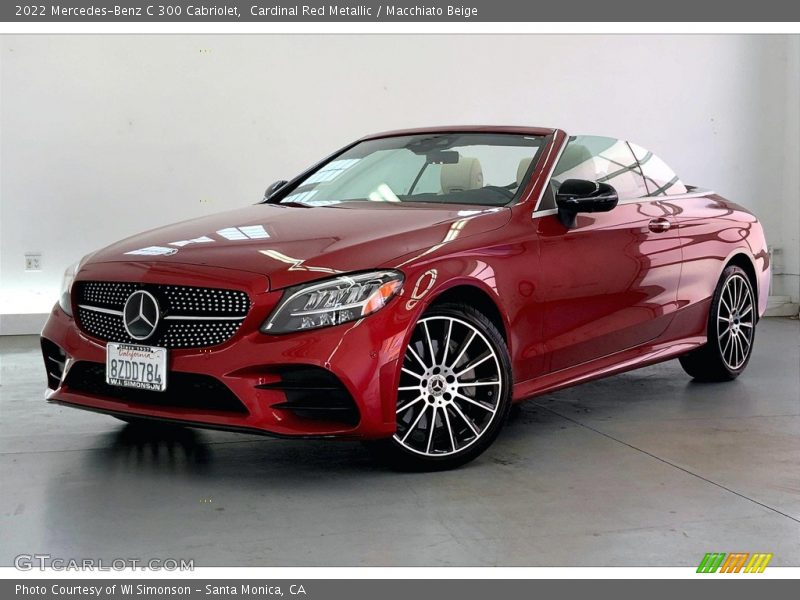 Cardinal Red Metallic / Macchiato Beige 2022 Mercedes-Benz C 300 Cabriolet