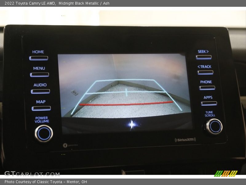 Midnight Black Metallic / Ash 2022 Toyota Camry LE AWD