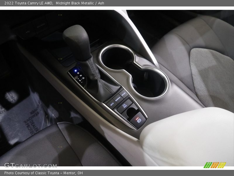 Midnight Black Metallic / Ash 2022 Toyota Camry LE AWD