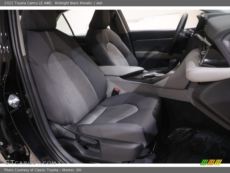 Midnight Black Metallic / Ash 2022 Toyota Camry LE AWD
