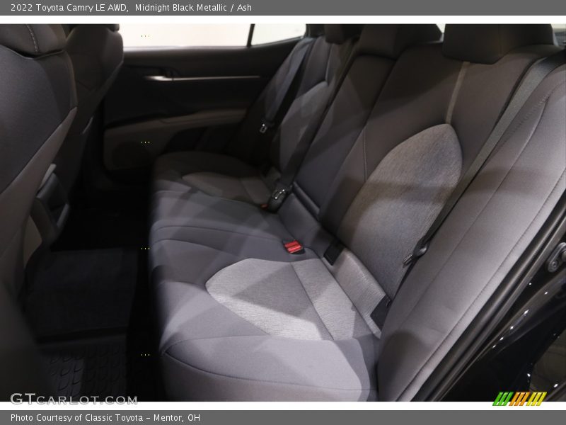 Midnight Black Metallic / Ash 2022 Toyota Camry LE AWD