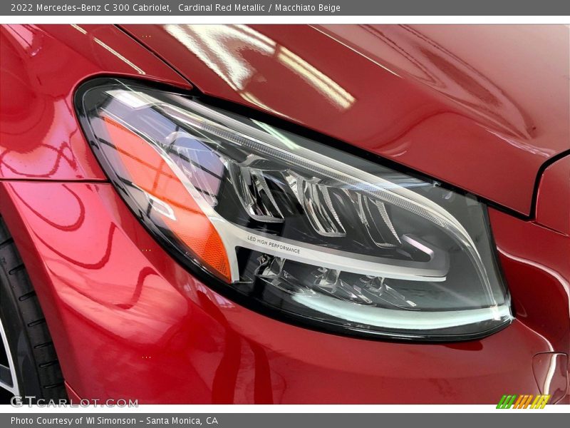 Cardinal Red Metallic / Macchiato Beige 2022 Mercedes-Benz C 300 Cabriolet