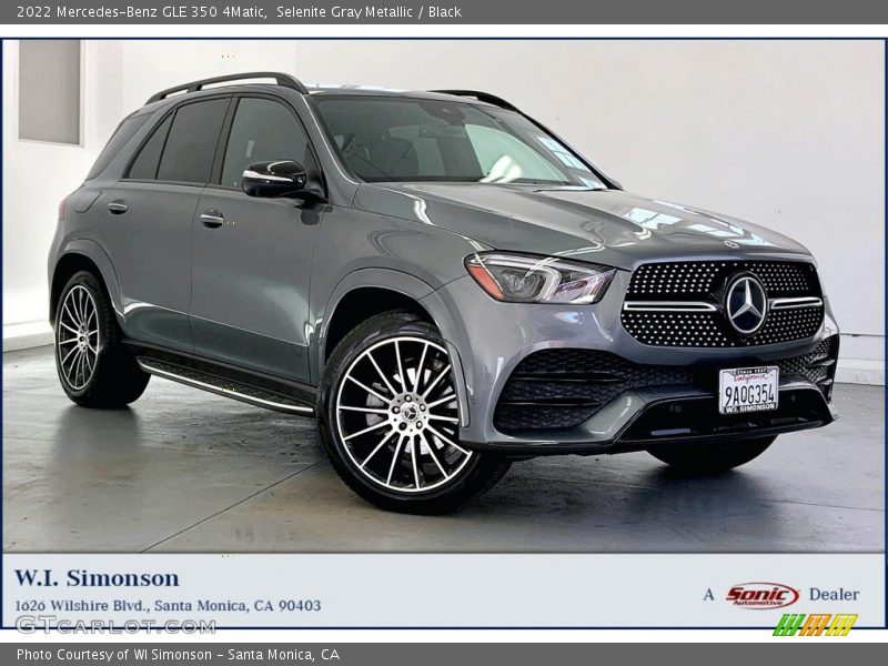 Selenite Gray Metallic / Black 2022 Mercedes-Benz GLE 350 4Matic