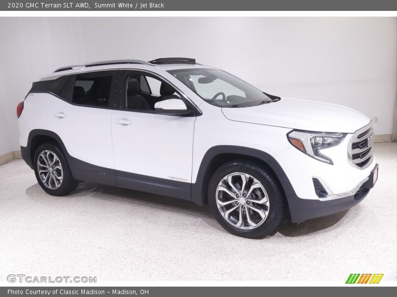 Summit White / Jet Black 2020 GMC Terrain SLT AWD