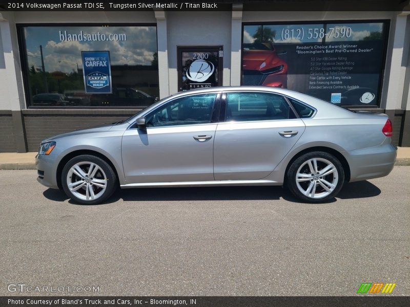 Tungsten Silver Metallic / Titan Black 2014 Volkswagen Passat TDI SE
