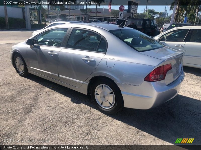 Alabaster Silver Metallic / Blue 2007 Honda Civic Hybrid Sedan