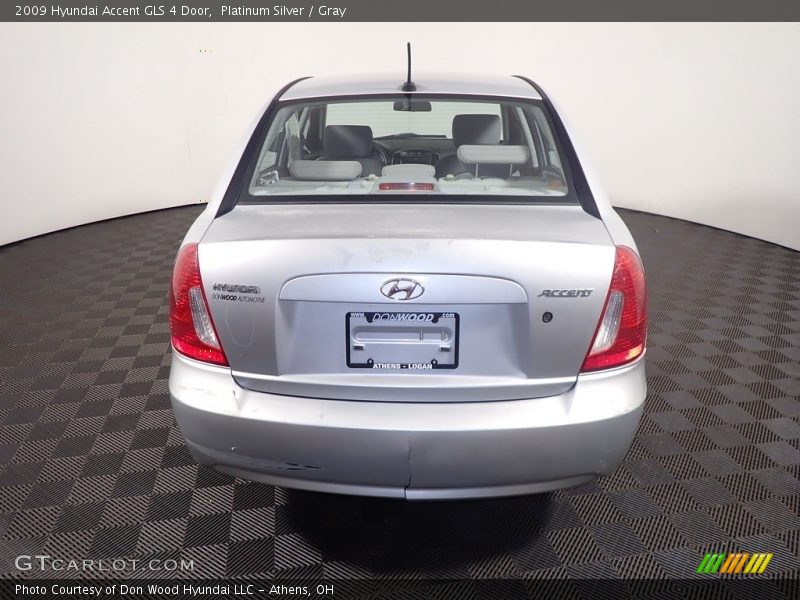 Platinum Silver / Gray 2009 Hyundai Accent GLS 4 Door