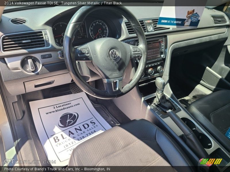 Tungsten Silver Metallic / Titan Black 2014 Volkswagen Passat TDI SE