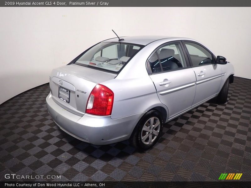 Platinum Silver / Gray 2009 Hyundai Accent GLS 4 Door