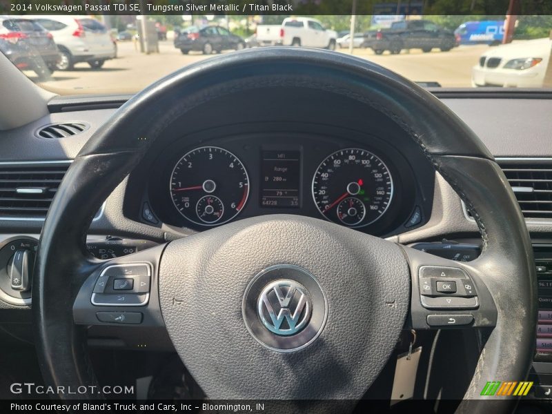 Tungsten Silver Metallic / Titan Black 2014 Volkswagen Passat TDI SE