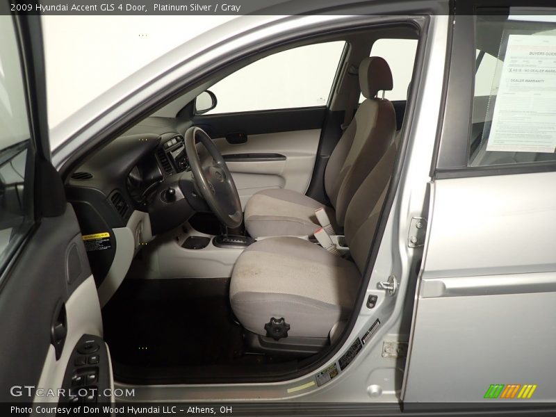 Platinum Silver / Gray 2009 Hyundai Accent GLS 4 Door