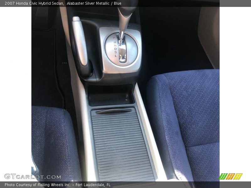 Alabaster Silver Metallic / Blue 2007 Honda Civic Hybrid Sedan