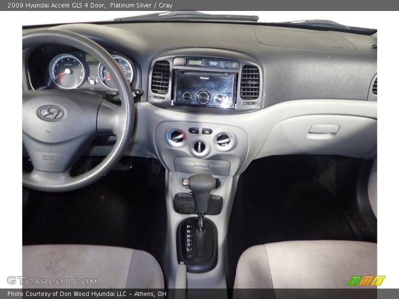 Platinum Silver / Gray 2009 Hyundai Accent GLS 4 Door