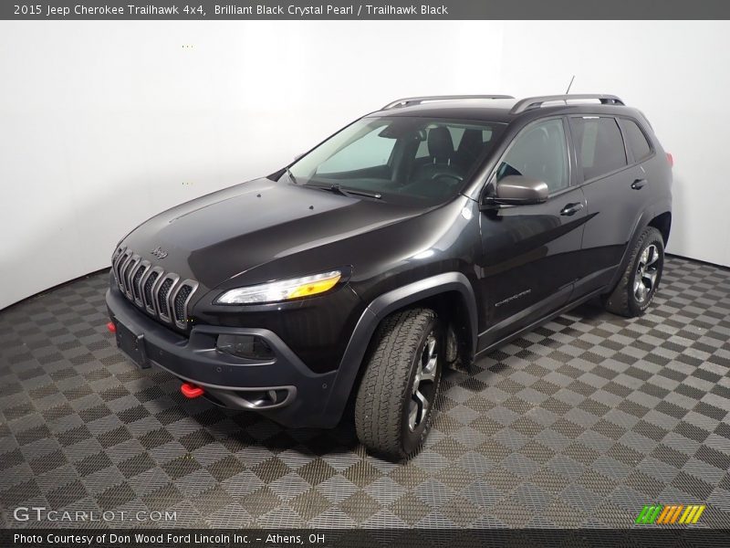 Brilliant Black Crystal Pearl / Trailhawk Black 2015 Jeep Cherokee Trailhawk 4x4