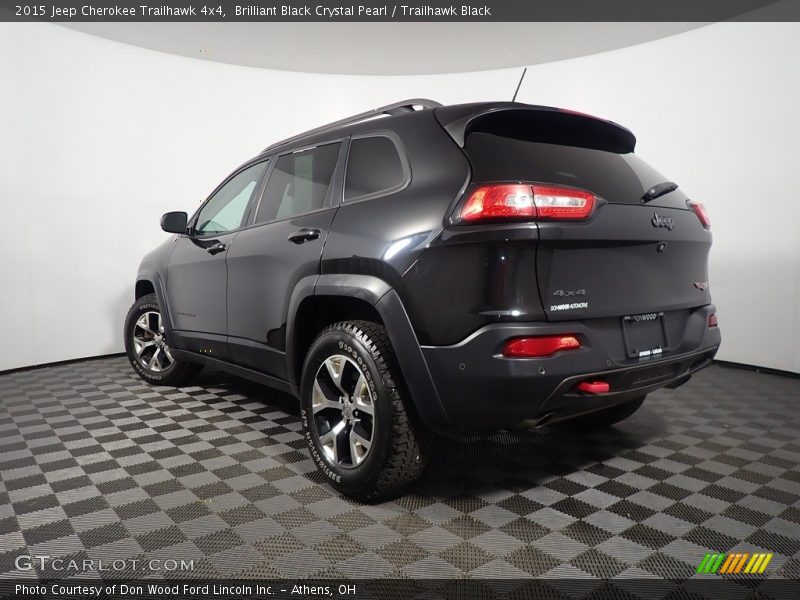 Brilliant Black Crystal Pearl / Trailhawk Black 2015 Jeep Cherokee Trailhawk 4x4